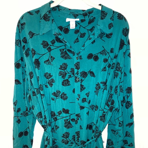 Ava & Viv Floral Shirtdress - Picture 1 of 4